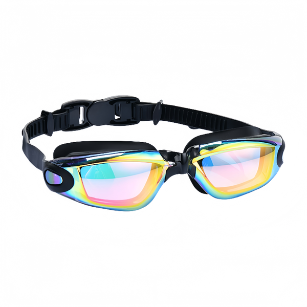 Adult High-definition Anti Fog Electroplated Swimming Goggles Pink Lens
