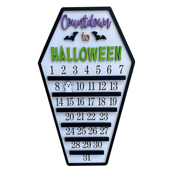 Halloween Advent Calendar 31 Days Happy Halloween Coffin Calendar C