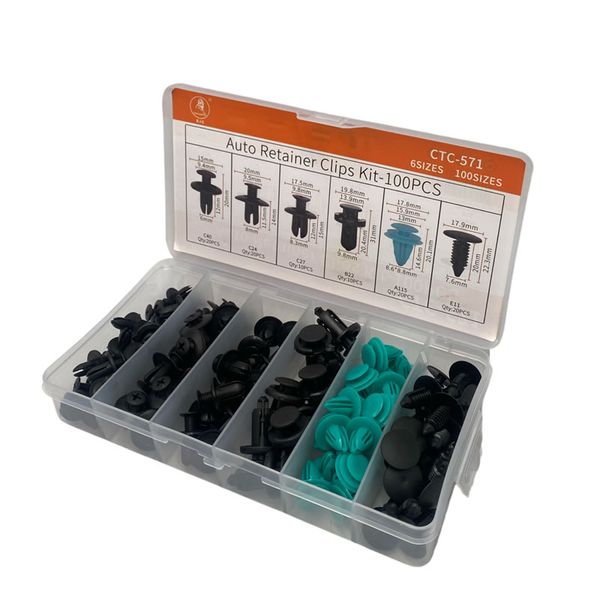 100 Pieces Auto Retainer Clips Kit