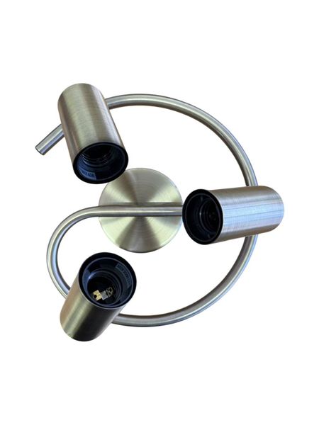 Hello Today Brushed Nickel 3-Way Spiral Spotlight Ceiling Light-MRUL