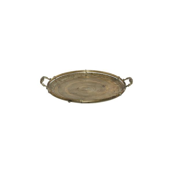 MC - Round Gold Decor Tray
