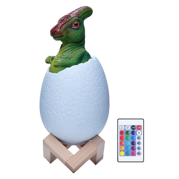 Rechargeable Colour Changing 3D Dinosaur LED Light + Key Chain