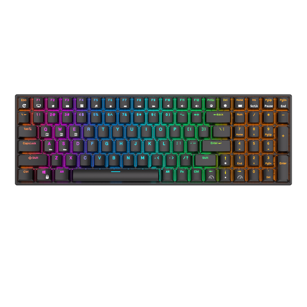 Royal Kludge RK100 TKL Black Wireless Keyboard Red Switch