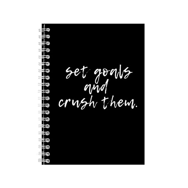 Crush A5 Notebook Spiral Lined Motivational Sayings Graphic Notepad Gift244