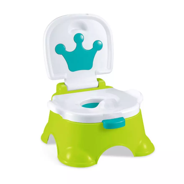 2-in-1 Baby Potty Stepstool Toilet Training - Green