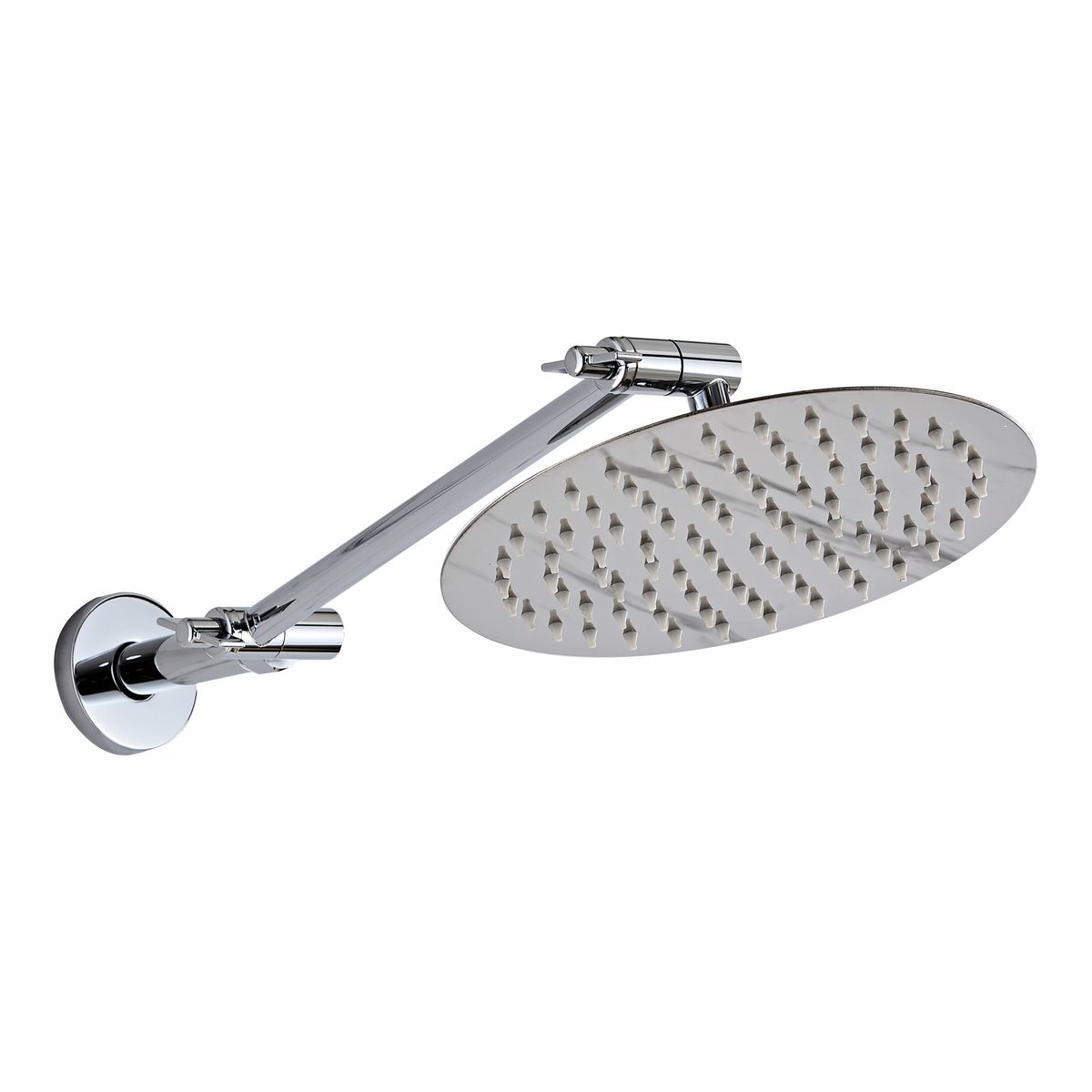 Angle adjustable shower head kit 8"R Chrome