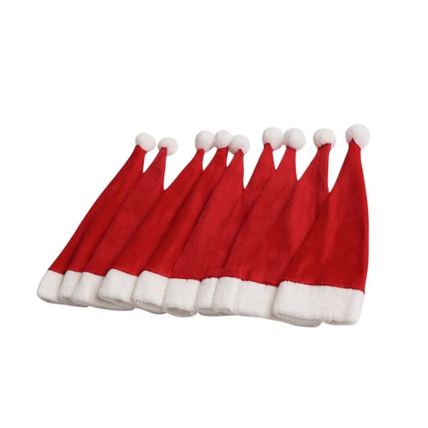 40-Piece Christmas Santa Hat Cutlery Holder Set - Red &amp; White