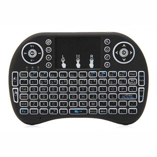 Mini Keyboard - RGB Backlit Wireless Keyboard Touchpad for PC, TV