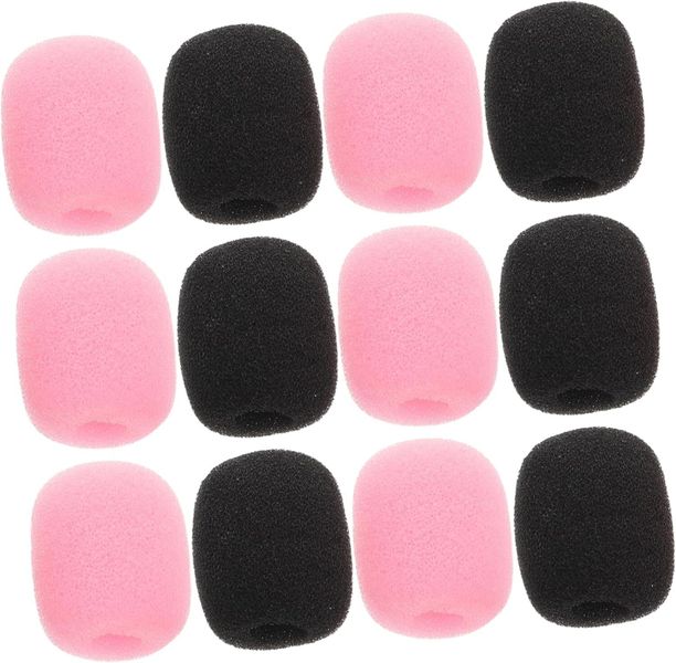Microphone Sponge Foam Covers Lapel Headset Mic Windscreens