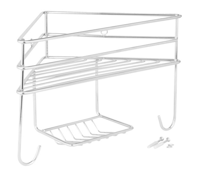 Single Universal Corner Shower Organiser 275 x 150 x 170 mm