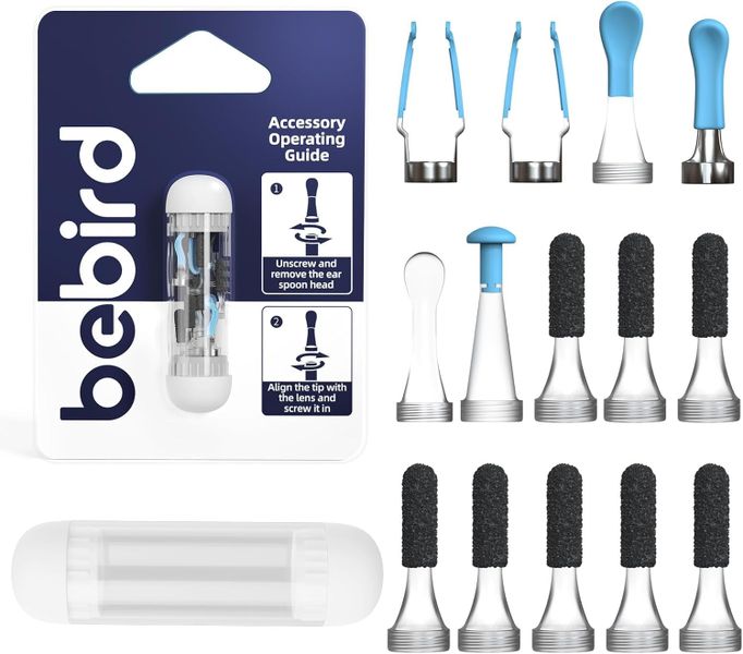 Bebird Replacement Tips Kit - 14-Piece Accessory Set for EarSight Plus