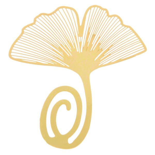 Bookmark Ginkgo Leaf Metal Gift Souvenir Book Reading