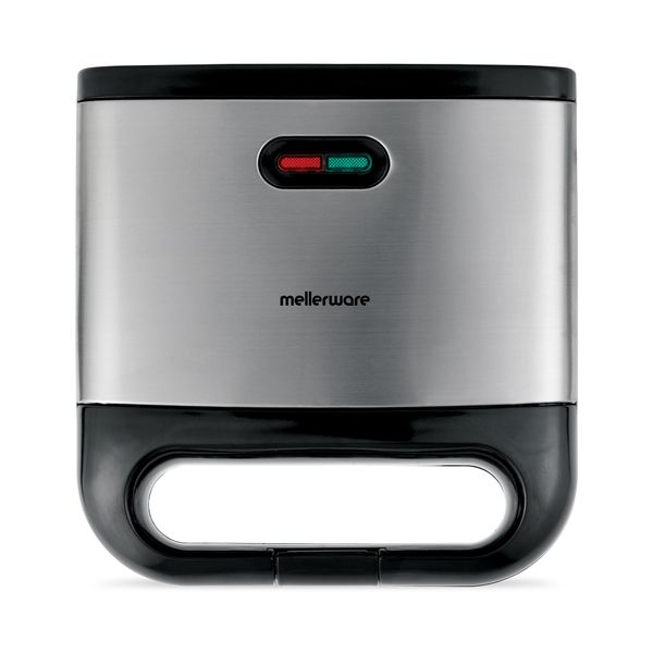 Mellerware Sandwich Maker 2 Slice Non-Stick Black &amp; Stainless Steel 800W