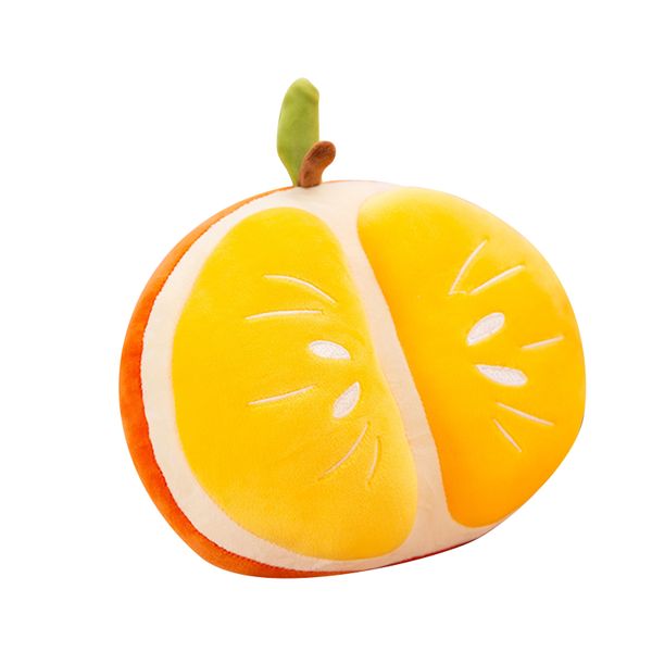Fruit Plush Pillow Cute Super Soft Vibrant Color Sleep Companion Toy Orange