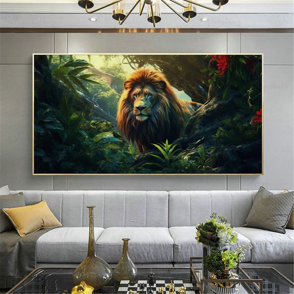 Canvas Wall Decor - Regal Lion - 0444
