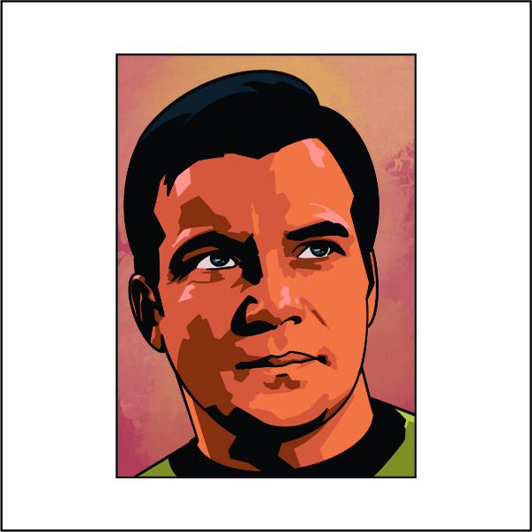James T. Kirk Portrait - A1 Poster