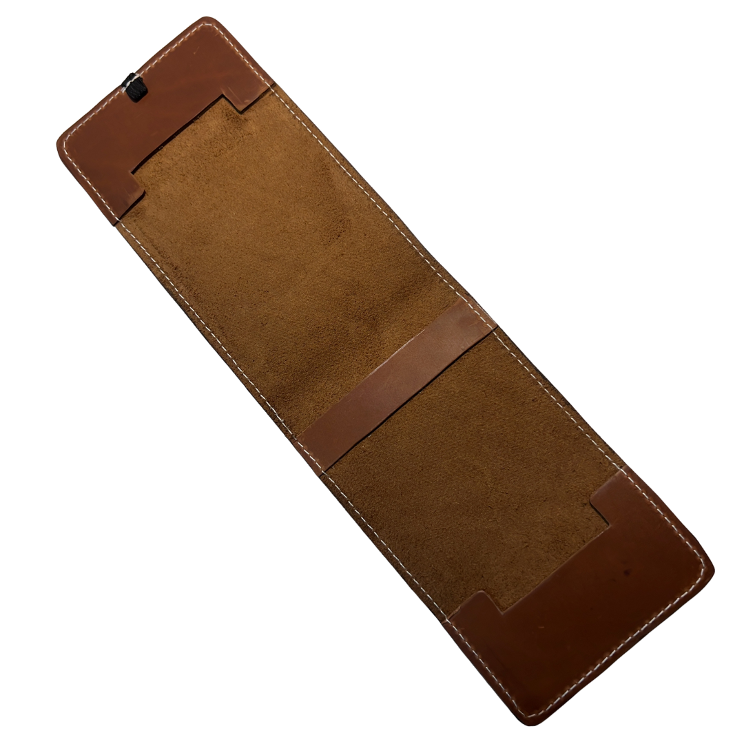 Live Golf Tan Leather Yardage Book