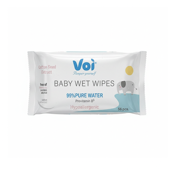 Baby Wet Wipes With 99% Pure Water 56 Piece