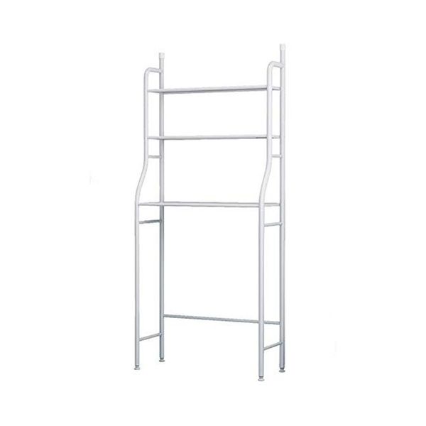 3-Tier Adjustable Standing Storage Rack Shelf Over Washing Machine - White