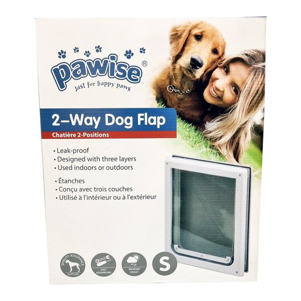 Pawise 2-Way Dog Flap- Small Door Size 23 x 30cm