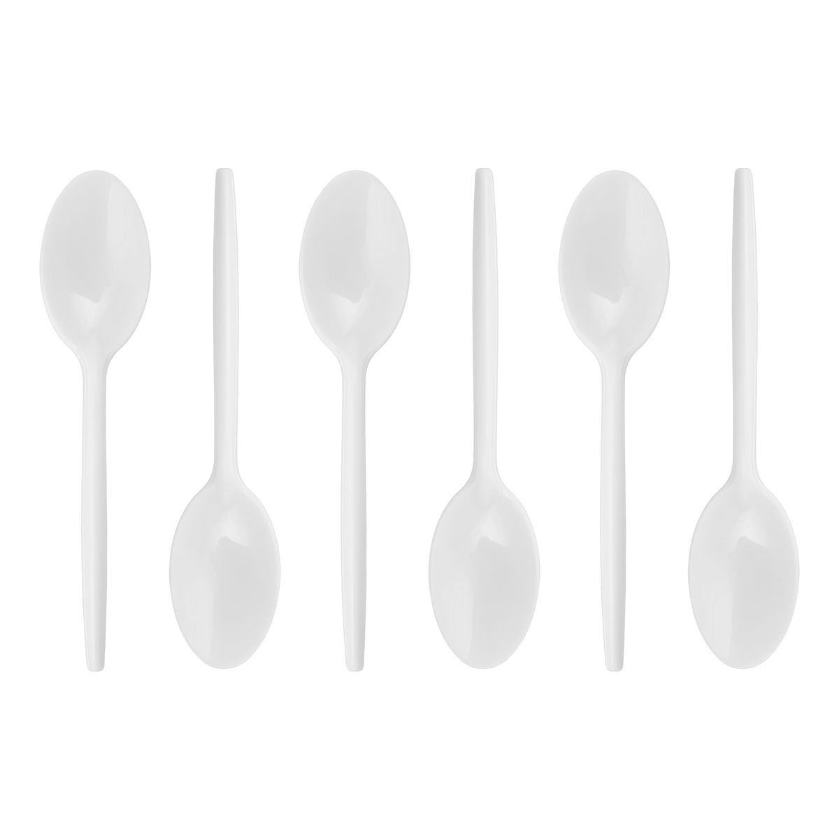 White disposable plastic spoons bag of 250 shop today get it