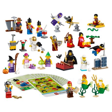 Lego education fairytale and shop historic minifigures set