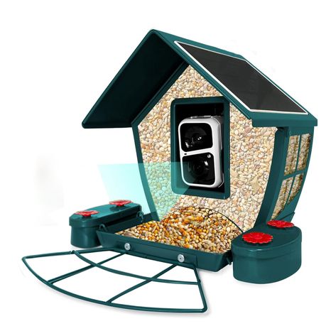 Smart Bird Feeder with Camera, 160 Wide Angle, Auto Capture Bird Videos Image