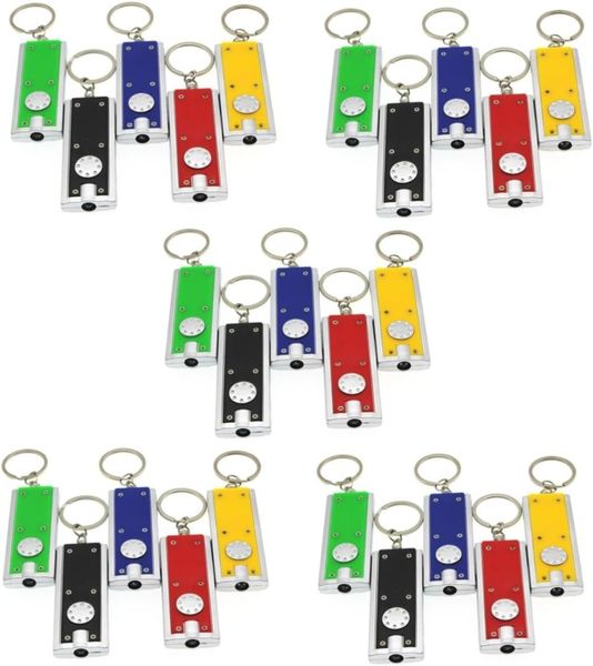 30 Led Flashlight Keychains Compact Men Women for Travel Parties