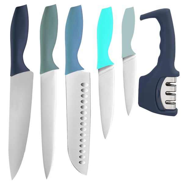 6Piece Stainless steel polypropylene Knife Set