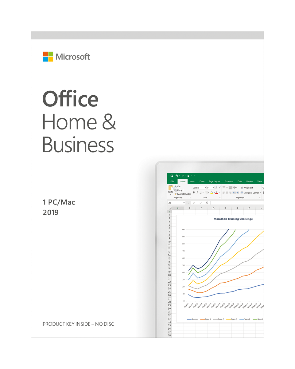 Microsoft Office Home and Business 2019 English Medialess P6 Shop