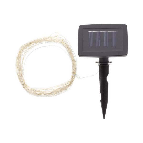 Copper Wire String Solar LED Lights - 15m