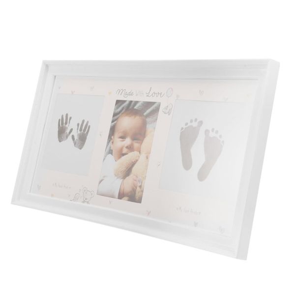 Newborn Footprint Infant Picture Frames Manual Set