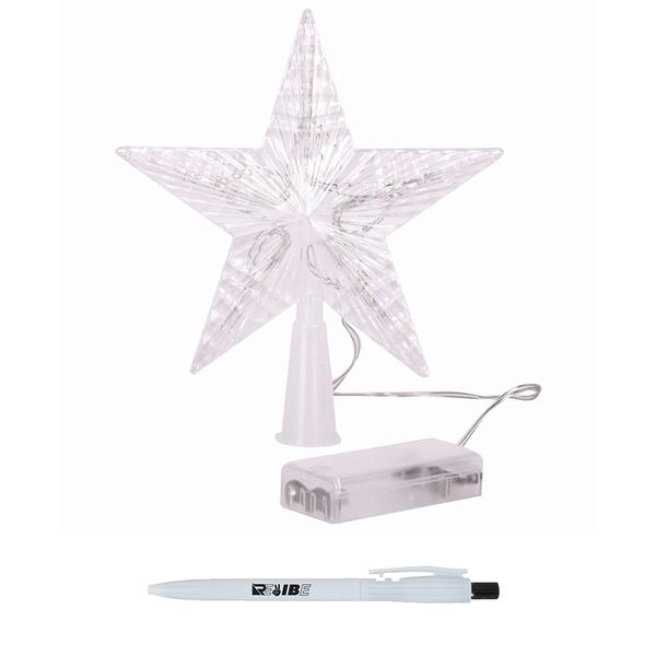 Festive Christmas Tree Top Transparent LED Star Decoration With ReVibe Pen