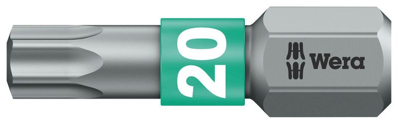 Wera (05066487001) Hex Driver Bit, Torx, T20 Bit, 25 mm Overall