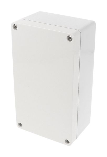 1554J2GY Watertight Grey Polycarbonate Enclosure with Flat Lid, 160×90×60mm