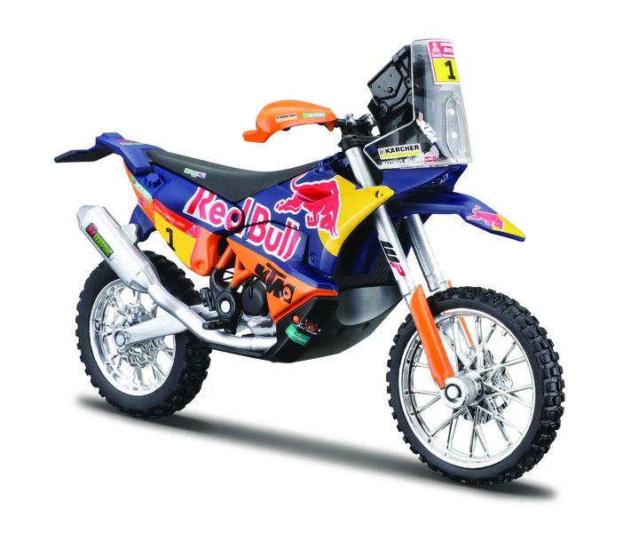 Bburago 1/18 KTM 450 Rally 2019 (Dakar) (13cm Long)
