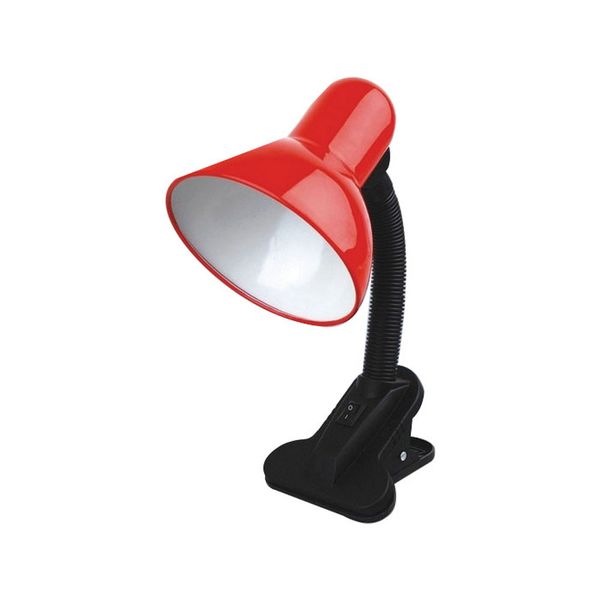 ACDC - 230VAC 40W Max E27 Red Desk Lamp C/W Clamp