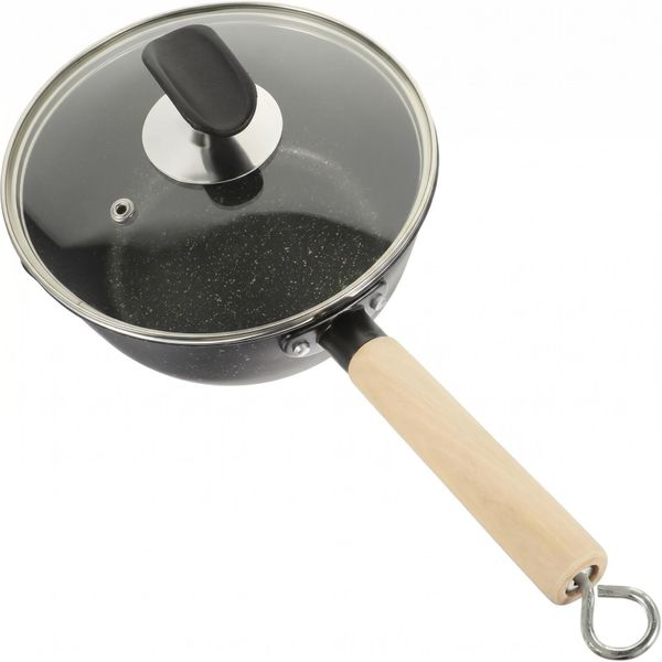 18cm Nonstick Milk Pot &amp; Soup Saucepan with Glass Lid