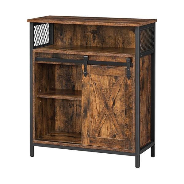 Sliding Door Sideboard - Rustic Kitchen, Entry or Office Cabinet