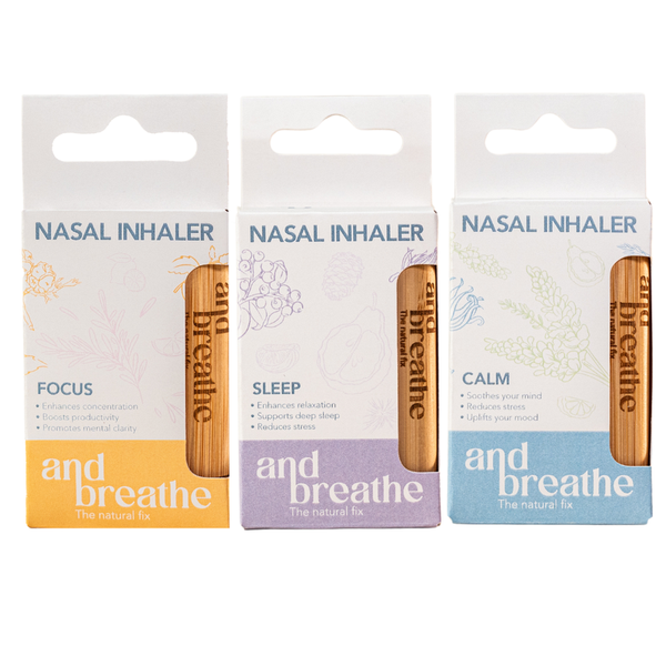 andbreathe Nasal Inhaler - CALM / SLEEP / FOCUS - Variety Pack