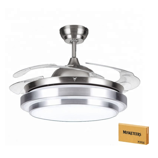 MUSKETEERS Remote Control Ultra Quiet Ceiling Fan with Dual Colour