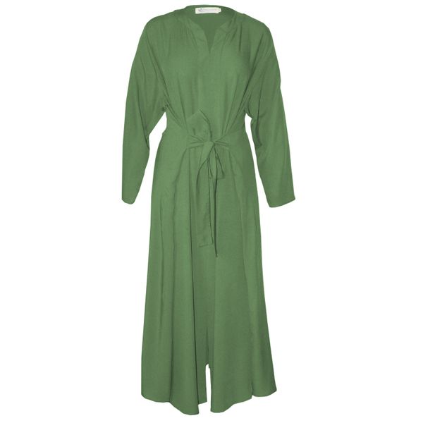 Nucleus Everywhere Maxi Dress in Olive and Royal Blue
