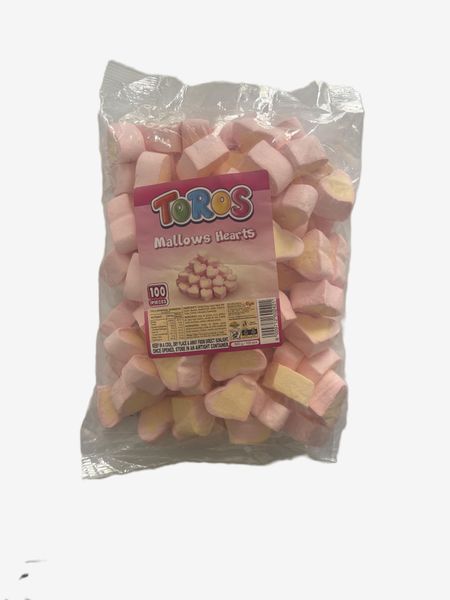 Toros Mallows Hearts - 100 pieces