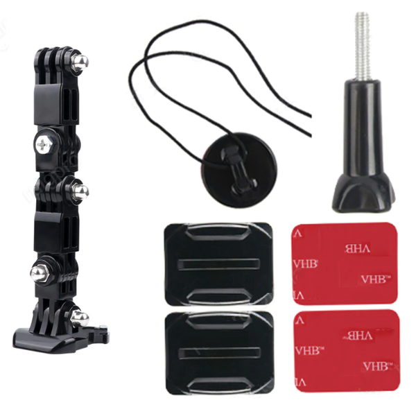 Motorcycle Bike Helmet Mount for Action Camera - Compatible With GoPro Osmo