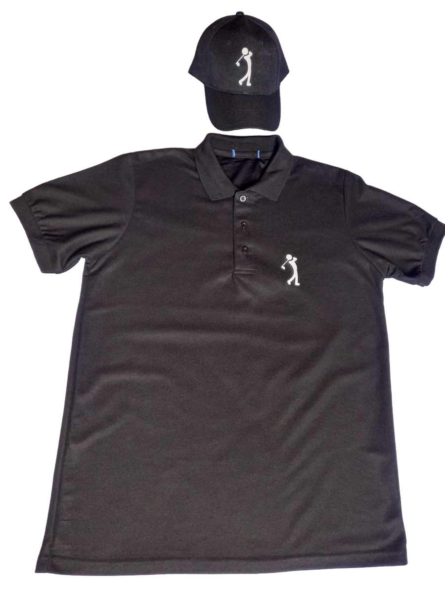 Polo TShirt With Golf Man Design with Cap Shop Today. Get it