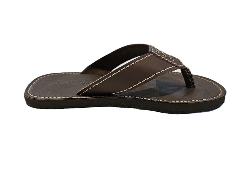 Mens Genuine Leather Brown Sole Spirit Sandals - Thong