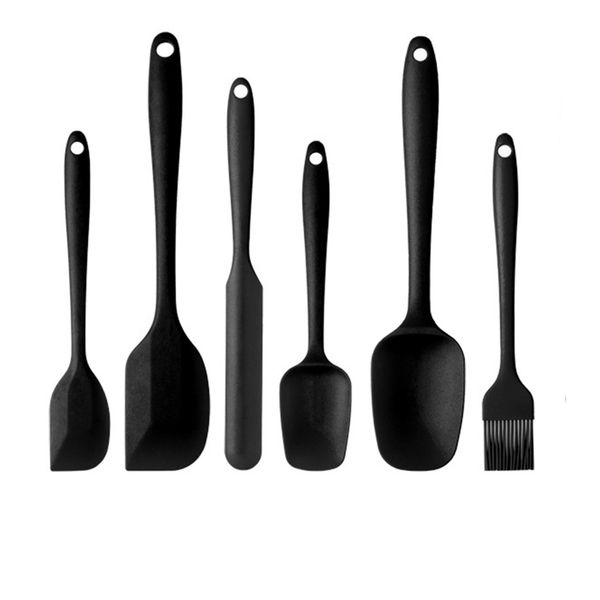 6 Cooking Baking Spatulas with Cake Spatula Pancake Spatula Grill Oil Brush