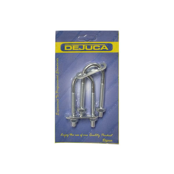 Dejuca - U-bolt With Plates - 8 X 25mm - 2/pkt - 4 Pack