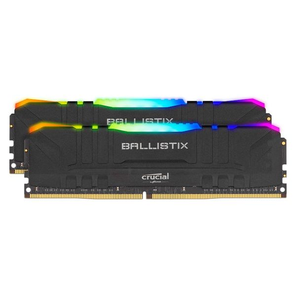 32GB Ballistix RGB DDR4 3200MHz Desktop Gaming Memory - Black