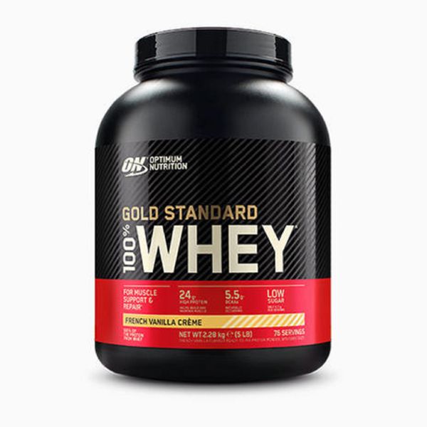 Optimum Nutrition Gold Standard 100% Whey (2268g) 73 Serving - French Vanilla Creme